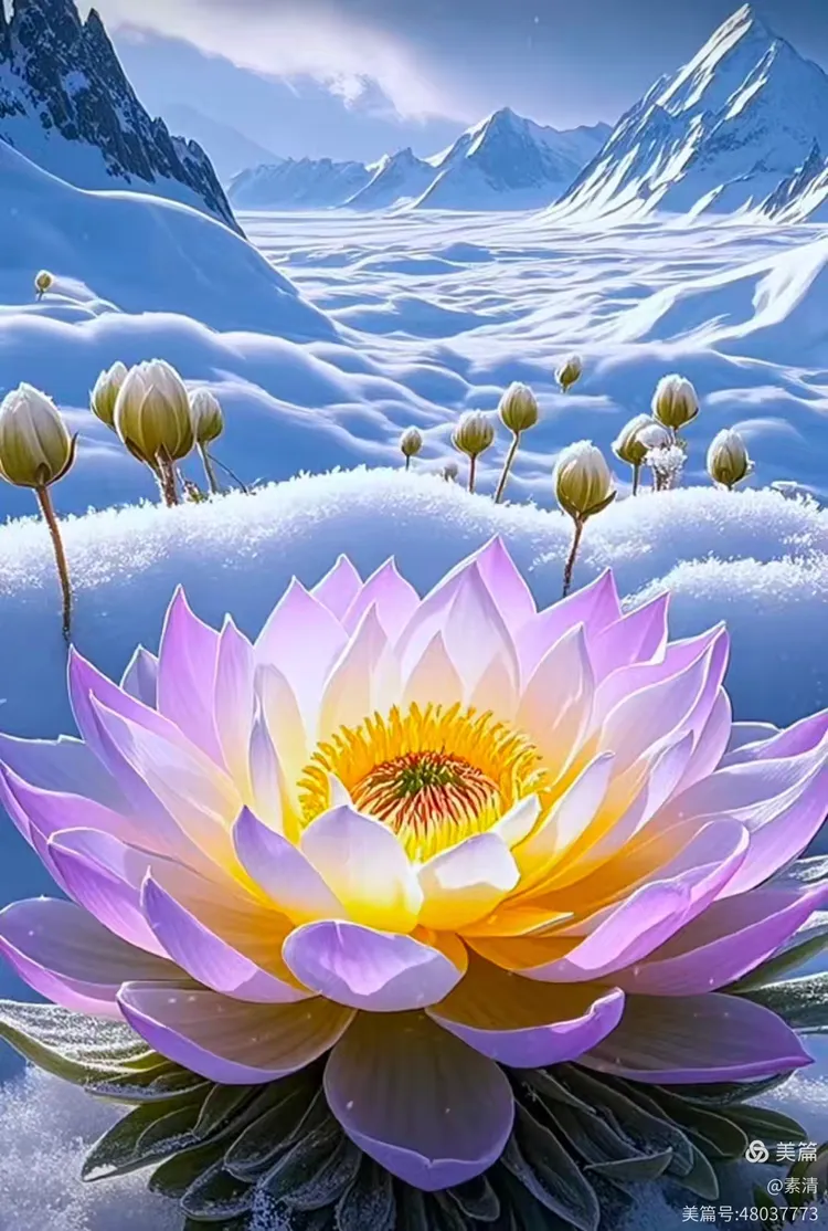 最美的天山雪莲花